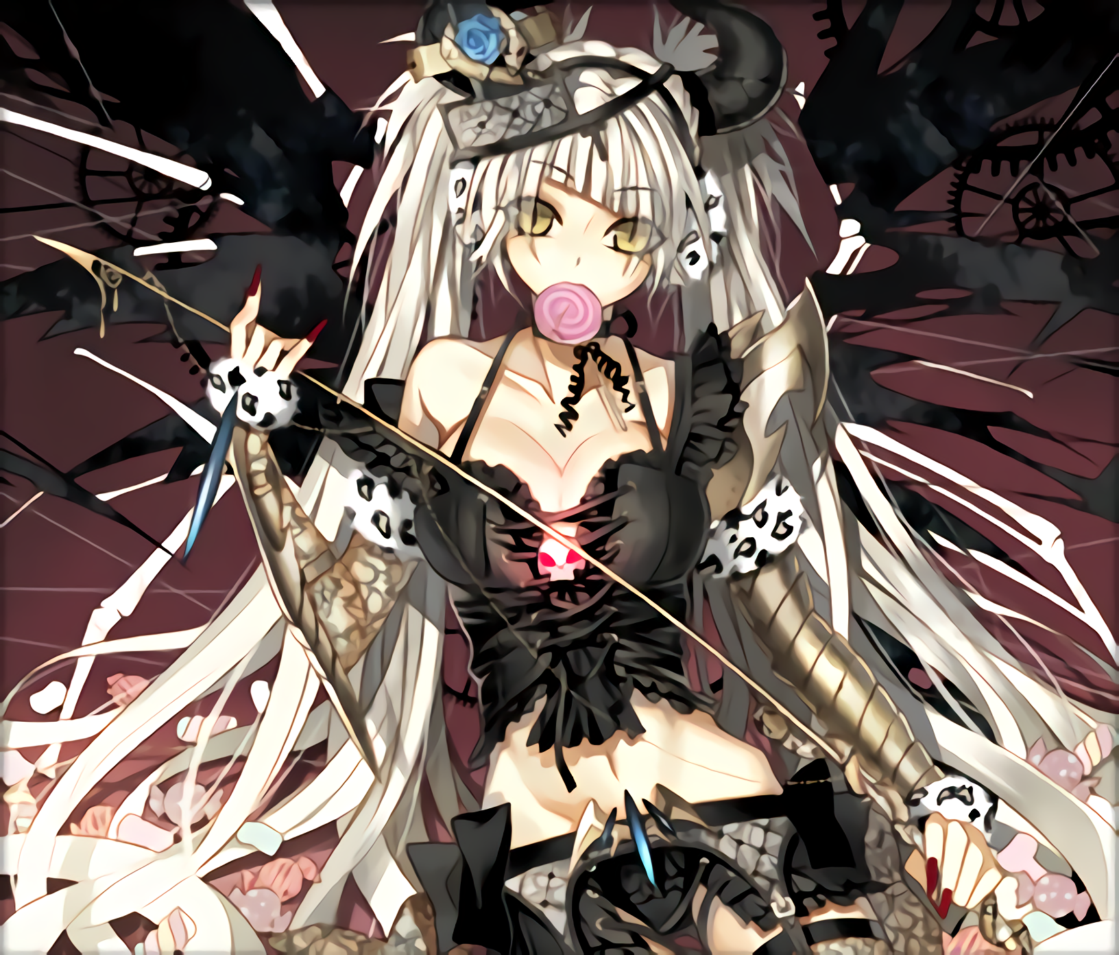 Free download original Characters Anime Gothic Horns Anime Girls