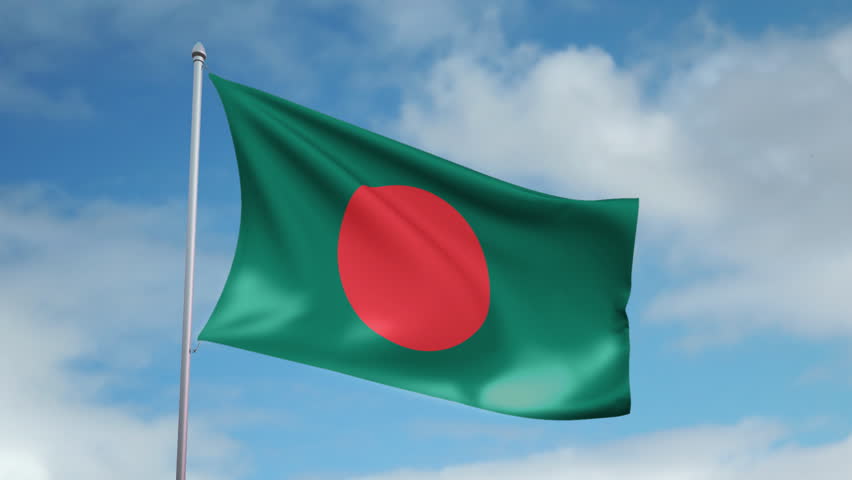Bangladesh Flag Stock Footage Video Shutterstock