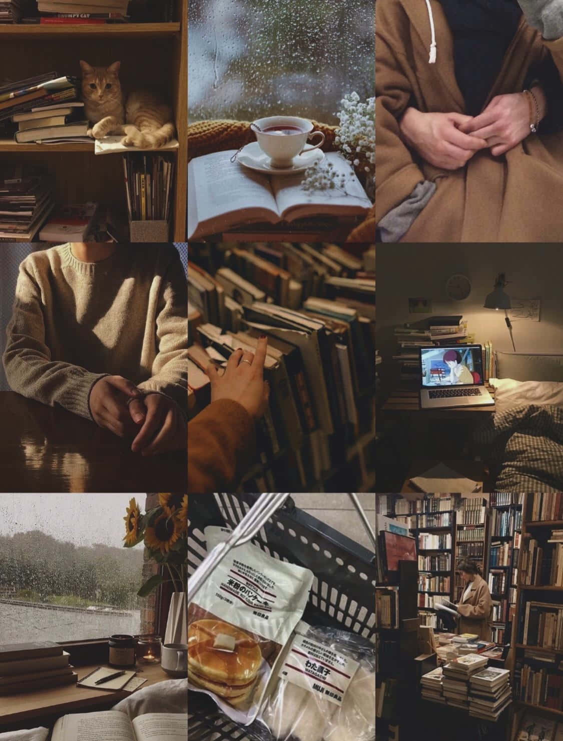 Dark Book Aesthetic Wallpaper