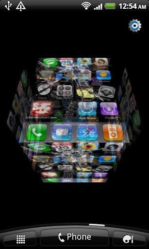 With An Amazing Favorite Broken iPhone 3d Photo Cube Live Wallpaper