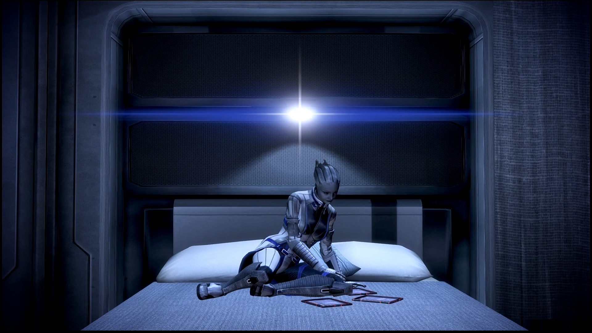 Mass Effect Liara Studying Dreamscene By Droot1986