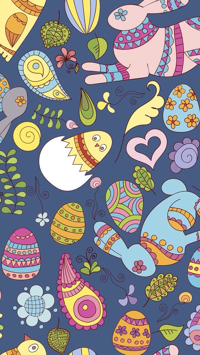 Terri On Easter Patterns Cool Wallpaper iPhone