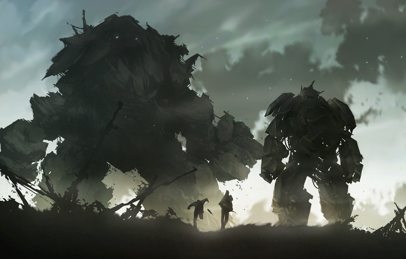 Wallpaper Fiction Figure Robot Destruction Golem Mech
