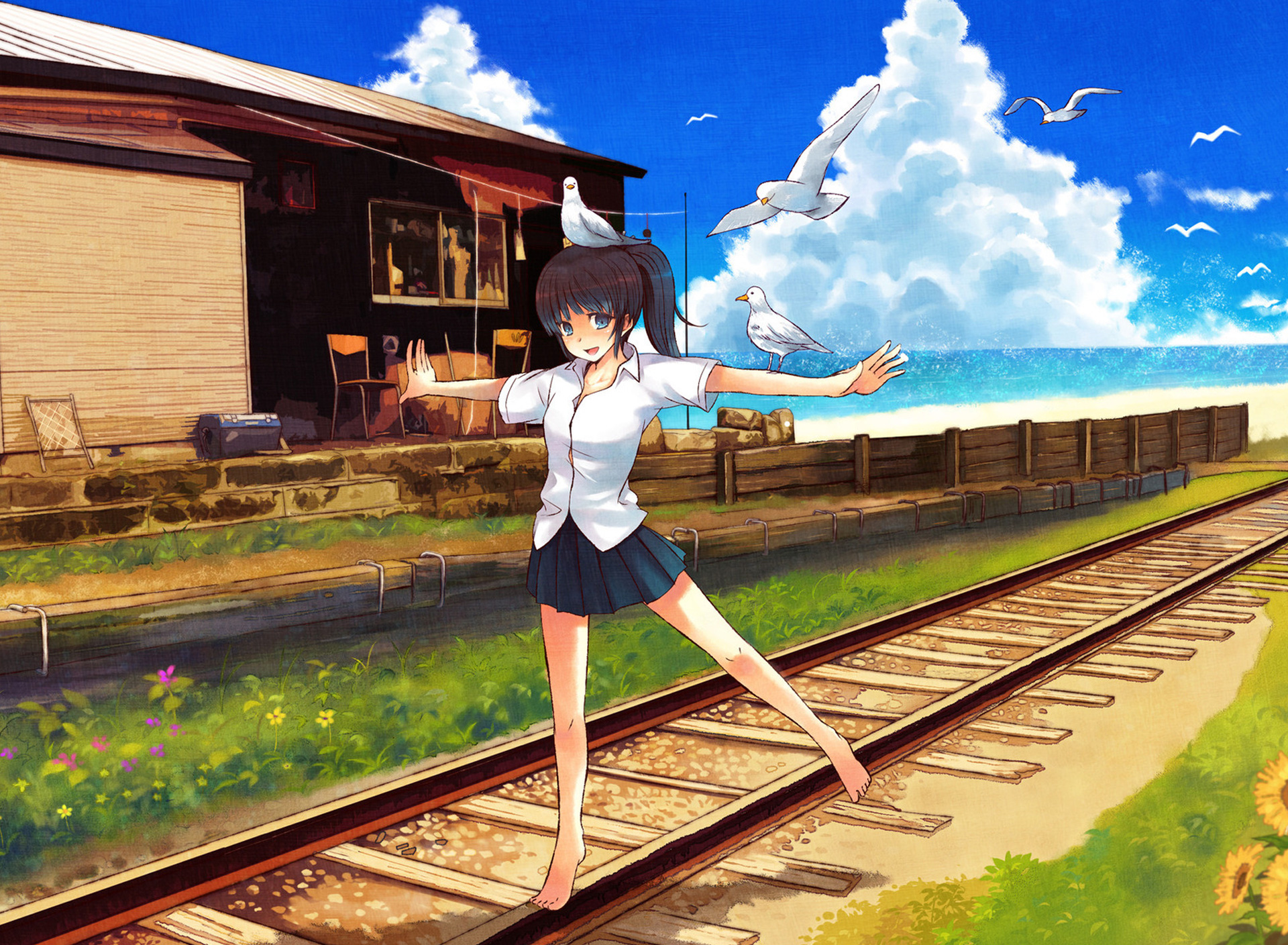 Japanese Anime Girl Android Wallpaper
