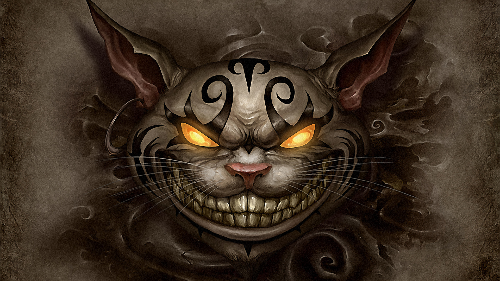 Cats Cheshire Cat Wallpaper Full HD