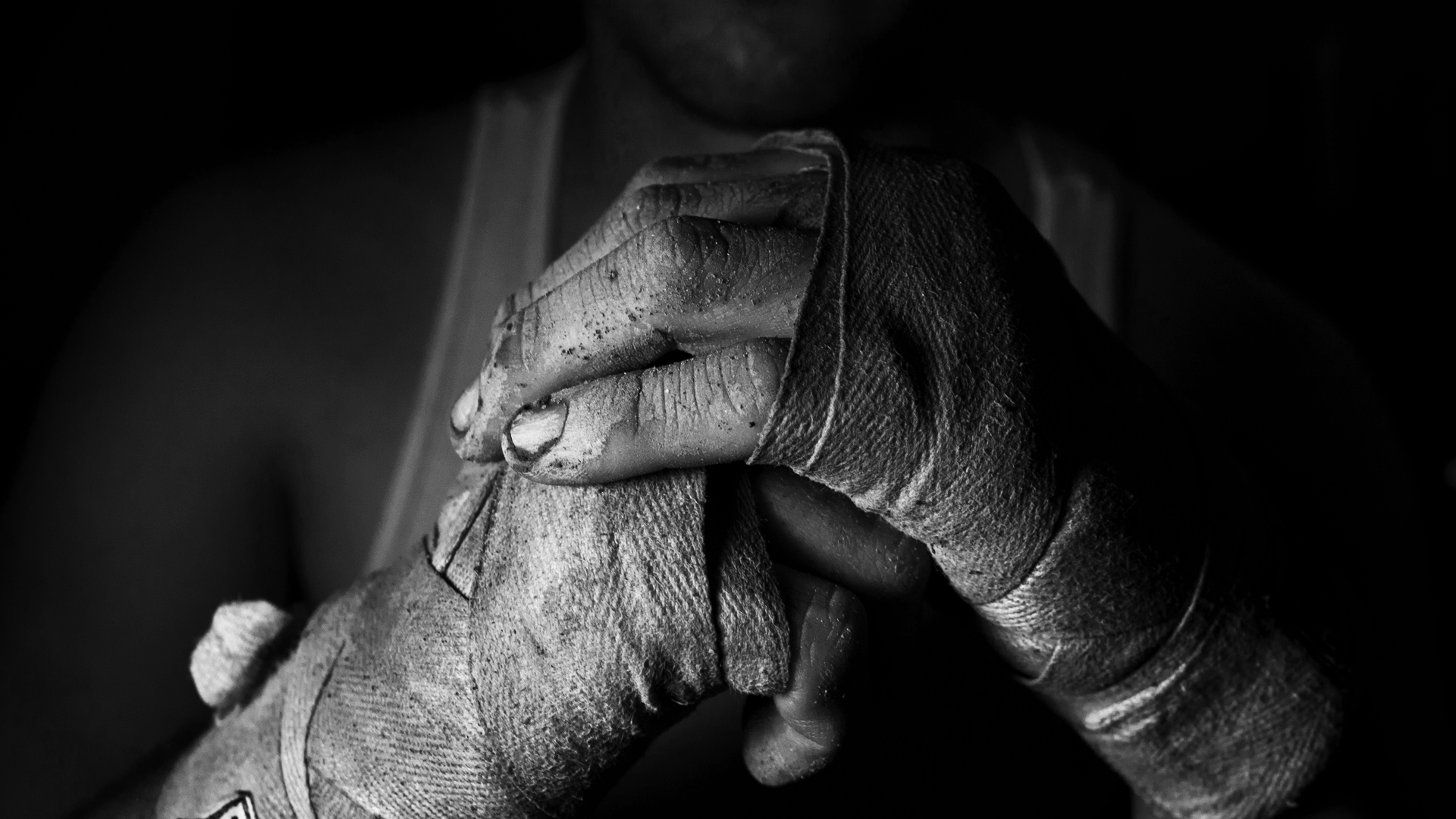 Fighting Mma Extreme People Hands Blood Black And White B W Wallpaper