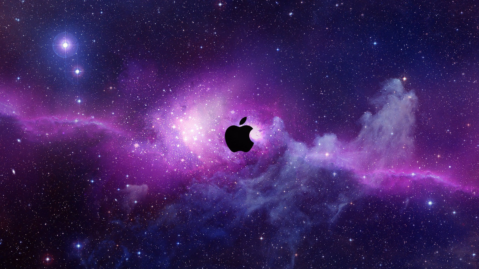 Outer Space Wallpaper Stars Apple Inc Logos