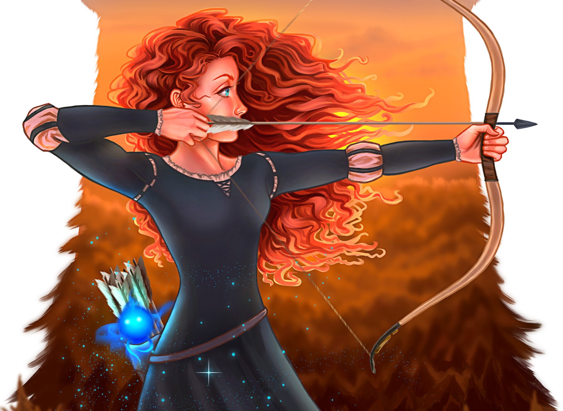 Brave Merida Princess Bow Movie HD Wallpaper