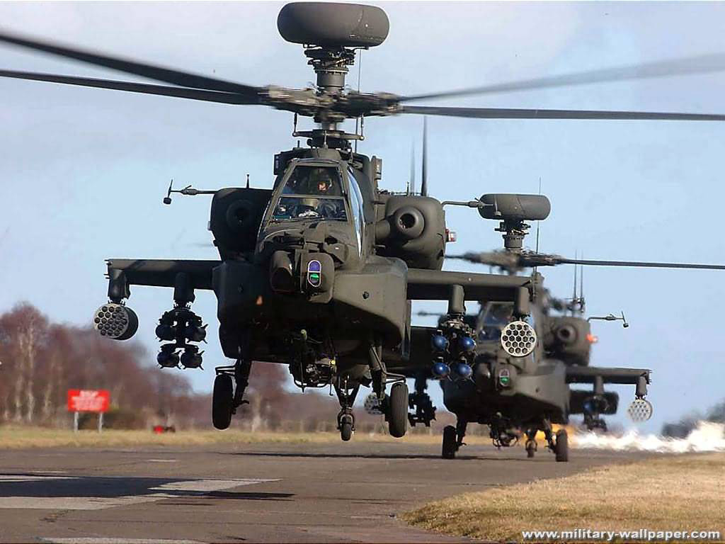Ah Apache Usa Army Helicopter