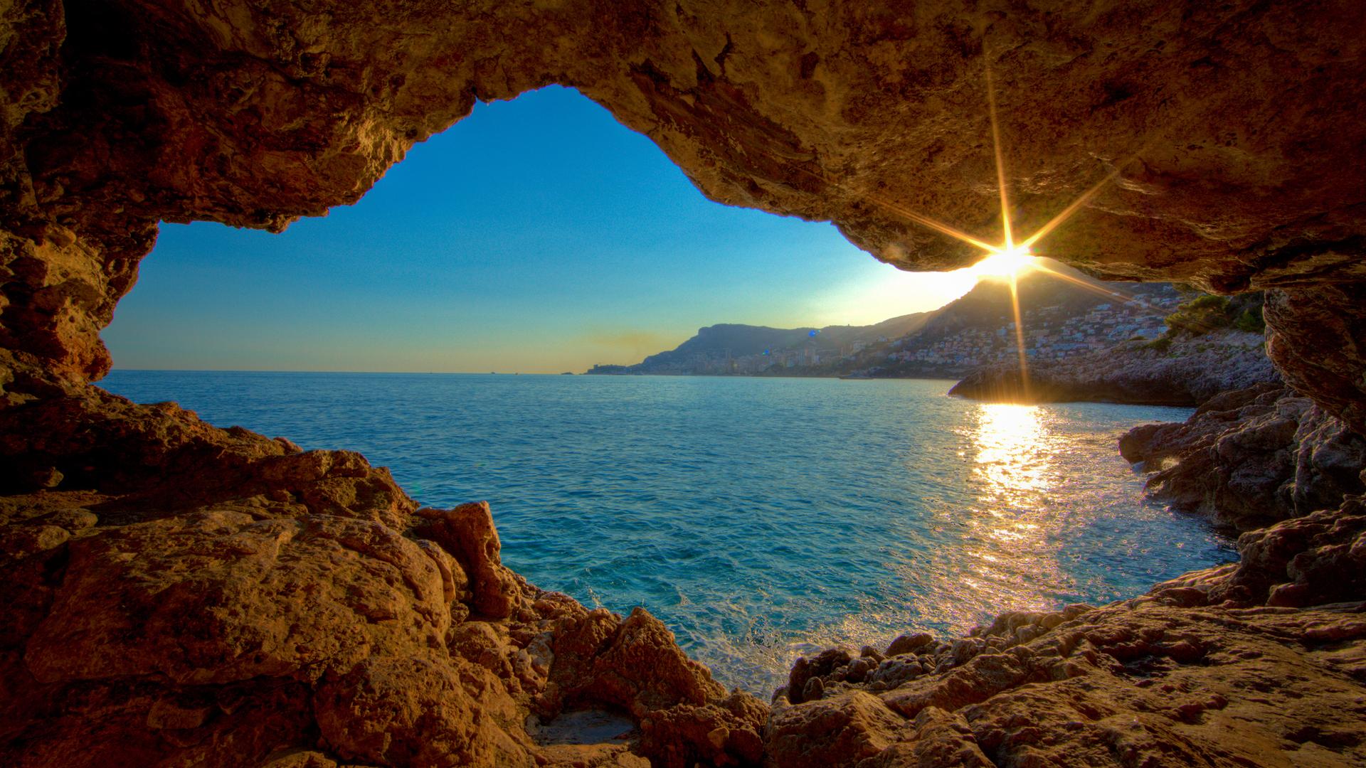 Gorgeous Ocean Cavern Best Nature Wallpaper