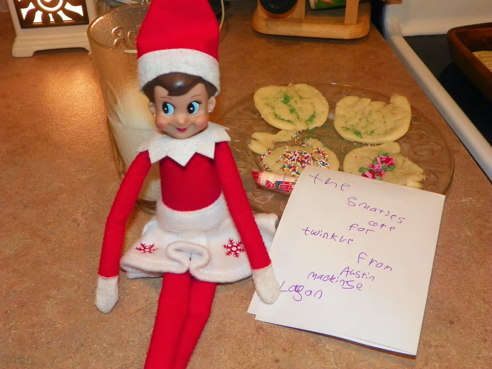 Find more Riches at Christs Expense Elf on the Shelf Cookies Smarties. 