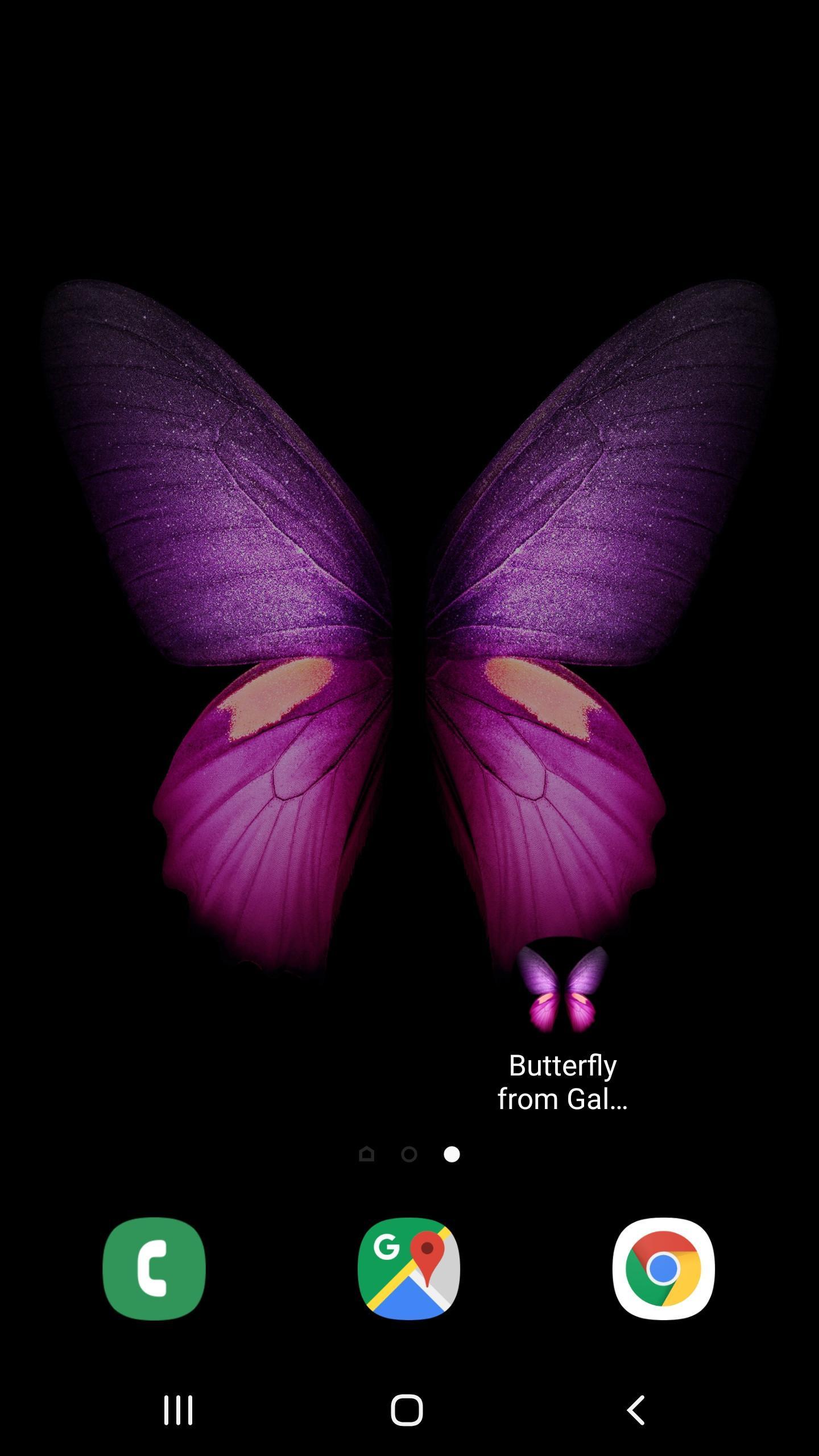 Butterfly From Galaxy Fold Wallpaper For Android Apk
