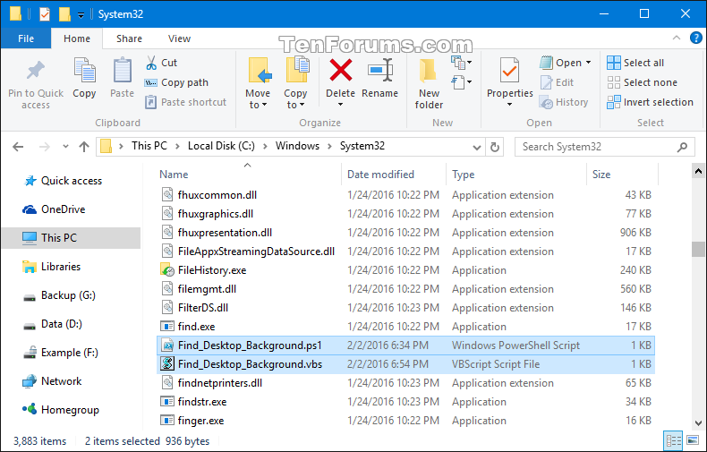 Desktop Background File Location context menu   Add in Windows 8 10