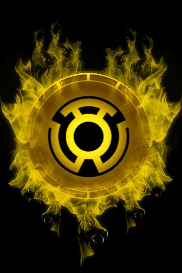 Firey Sinestro Lantern Chamber White lanterns Yellow lantern