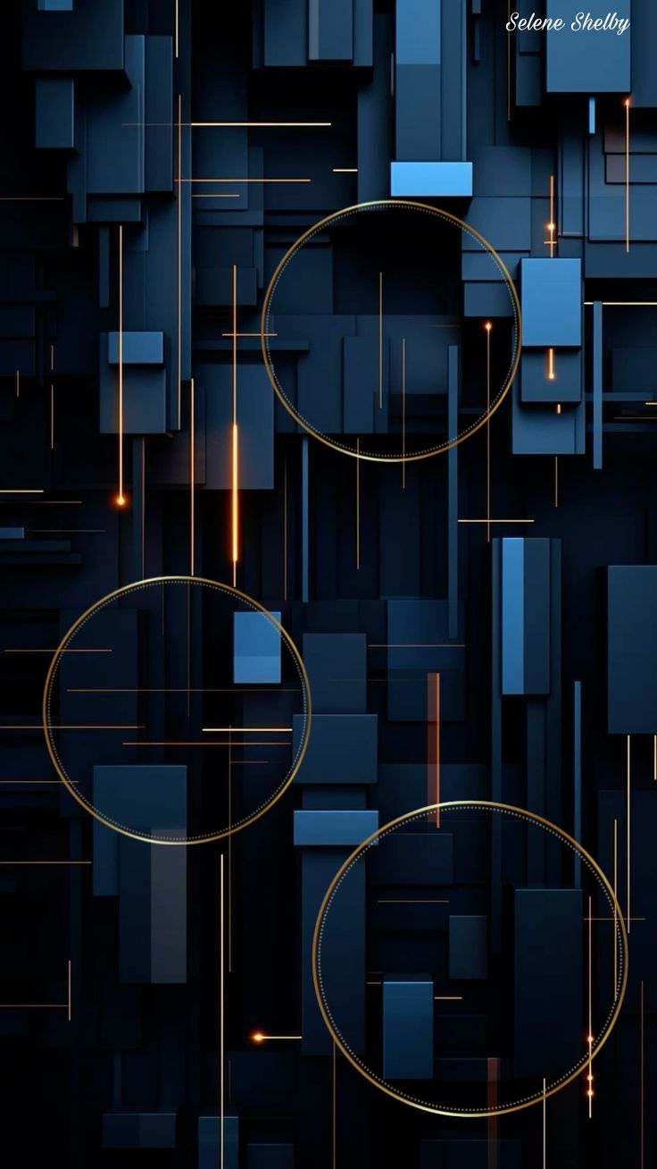 Abstract Blue Phone Wallpaper