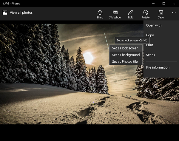 Save Spotlight Lock Screen images in Windows 10