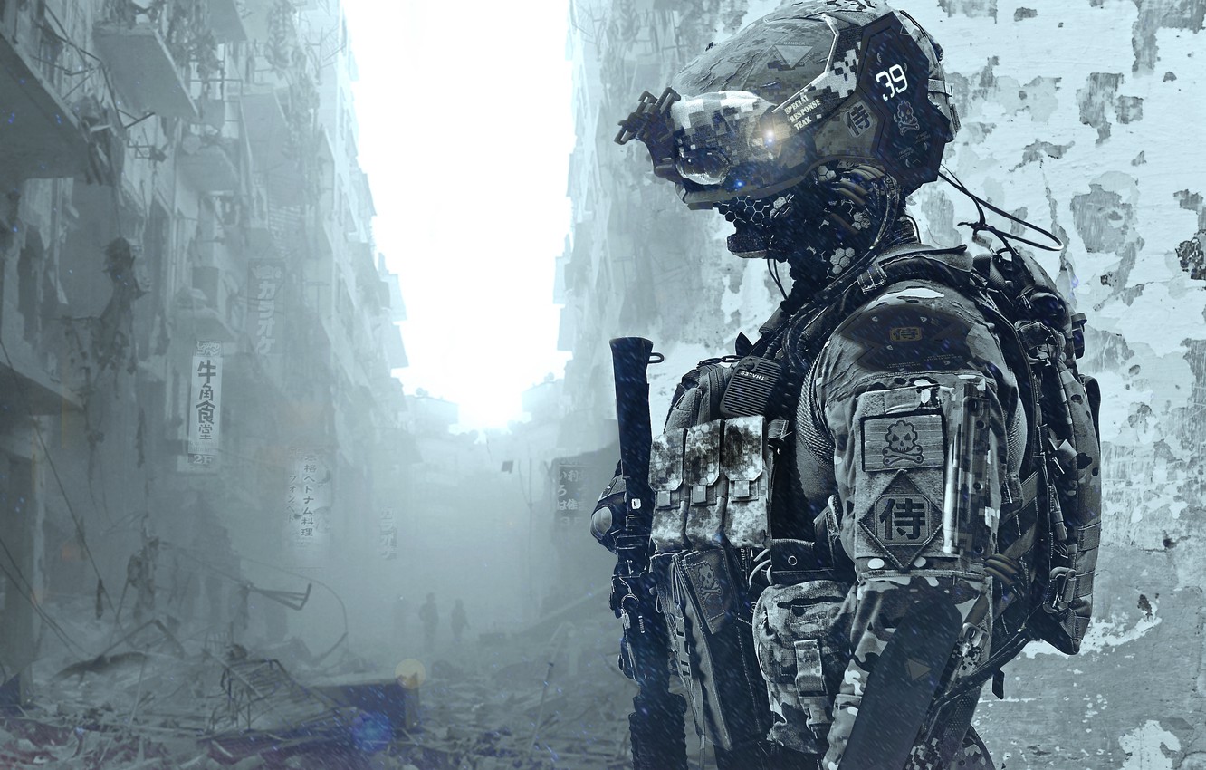Wallpaper Soldiers Costume The Ruins Helmet Special Forces