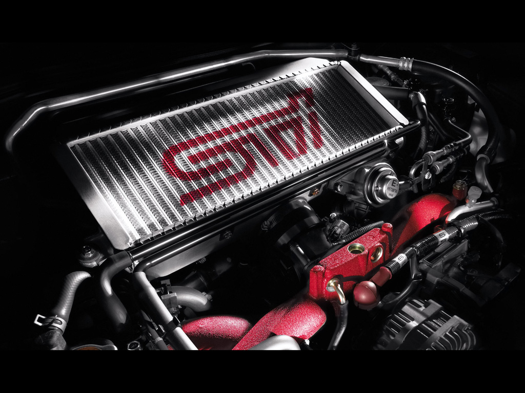 Subaru Impreza Wrx Sti Limited Engine Wallpaper