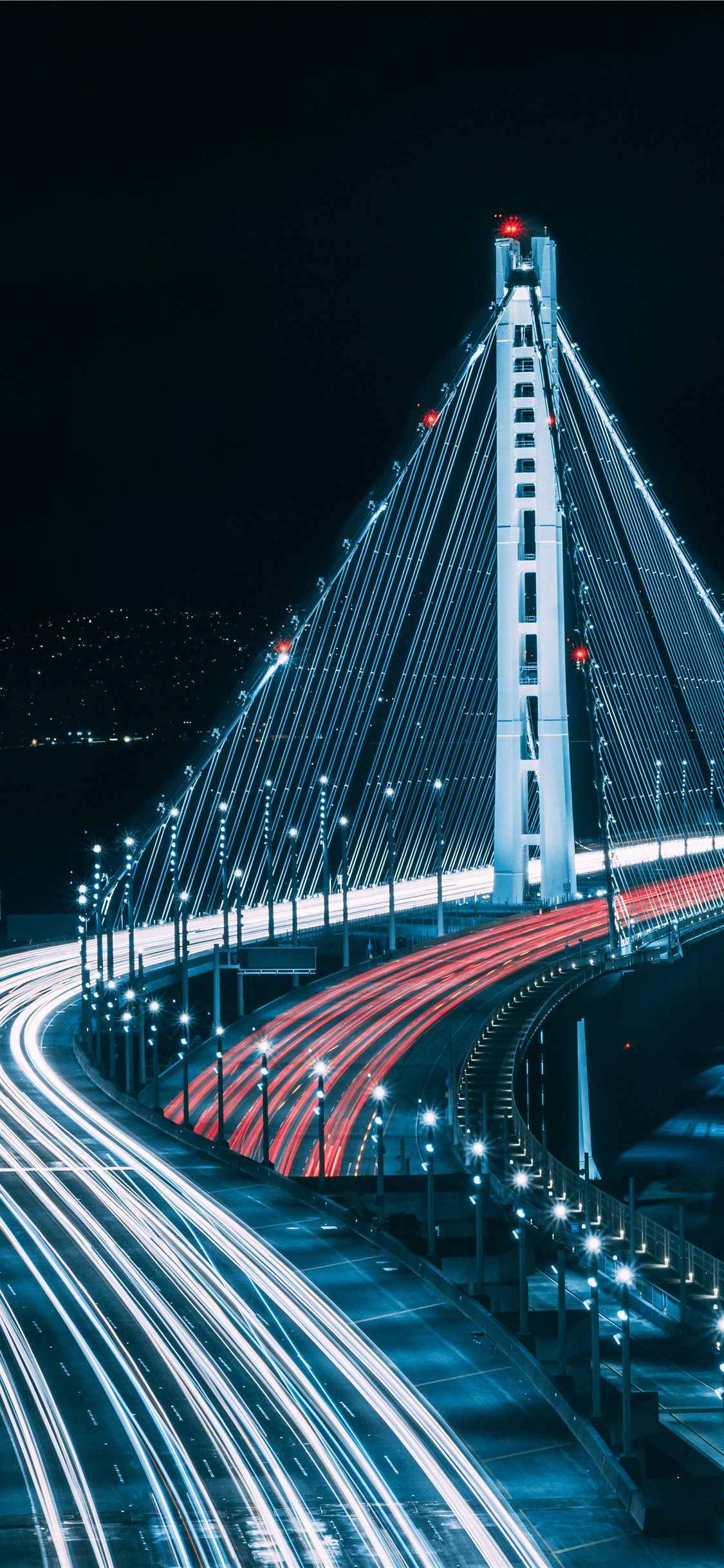 San Francisco Bridge During Night Time iPhone Wallpaper