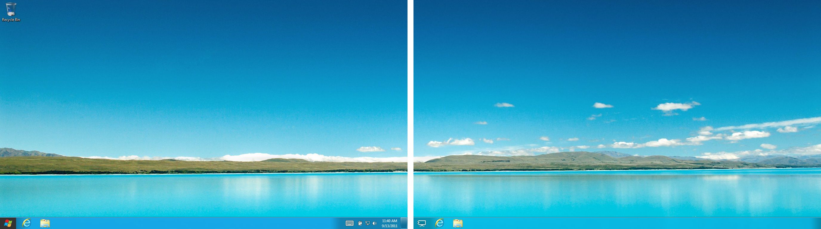 Traditional Desktop Is Somewhat Pushed To The Background In Windows