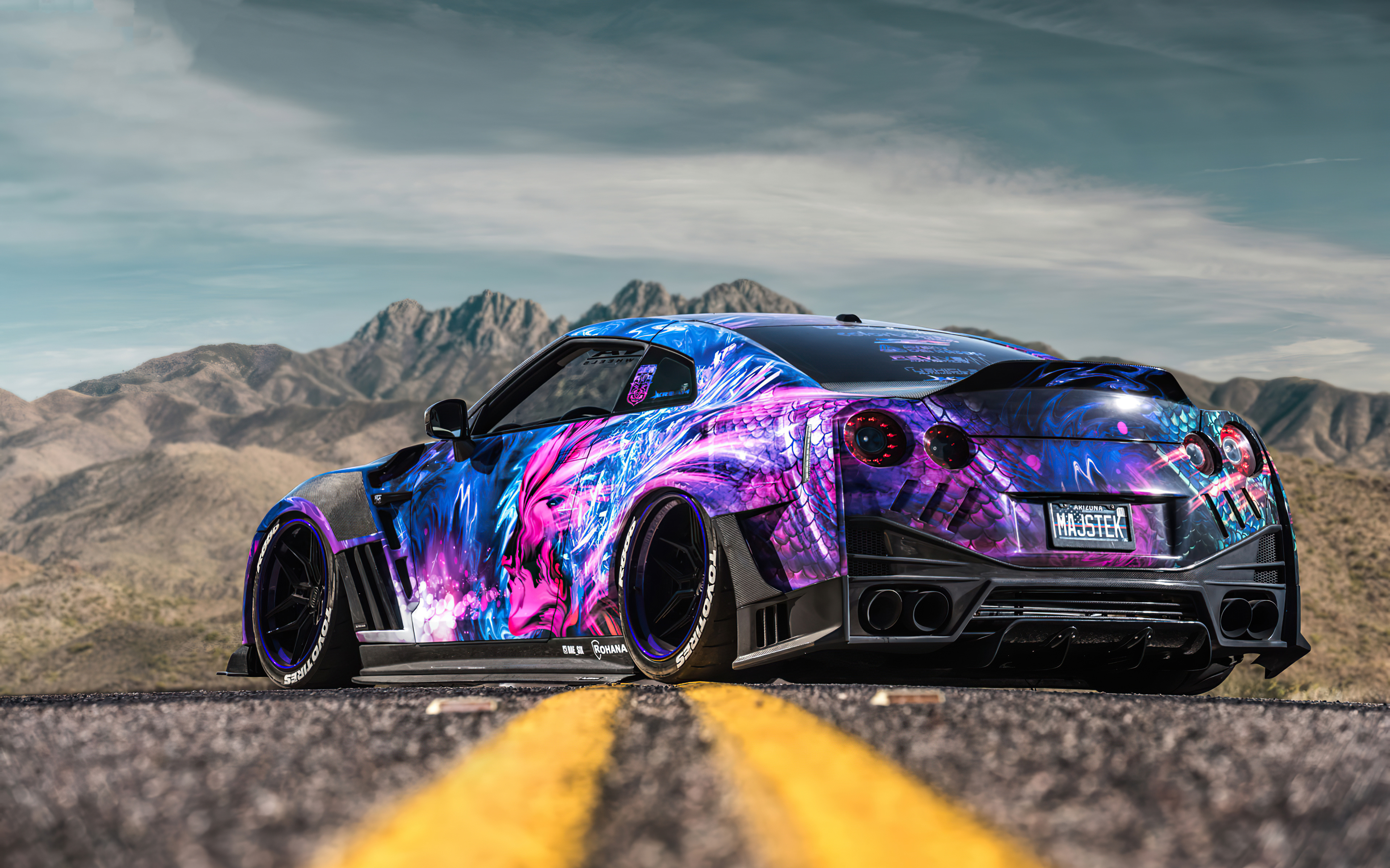 Nissan Gtr Rear 4k HD Wallpaper Image