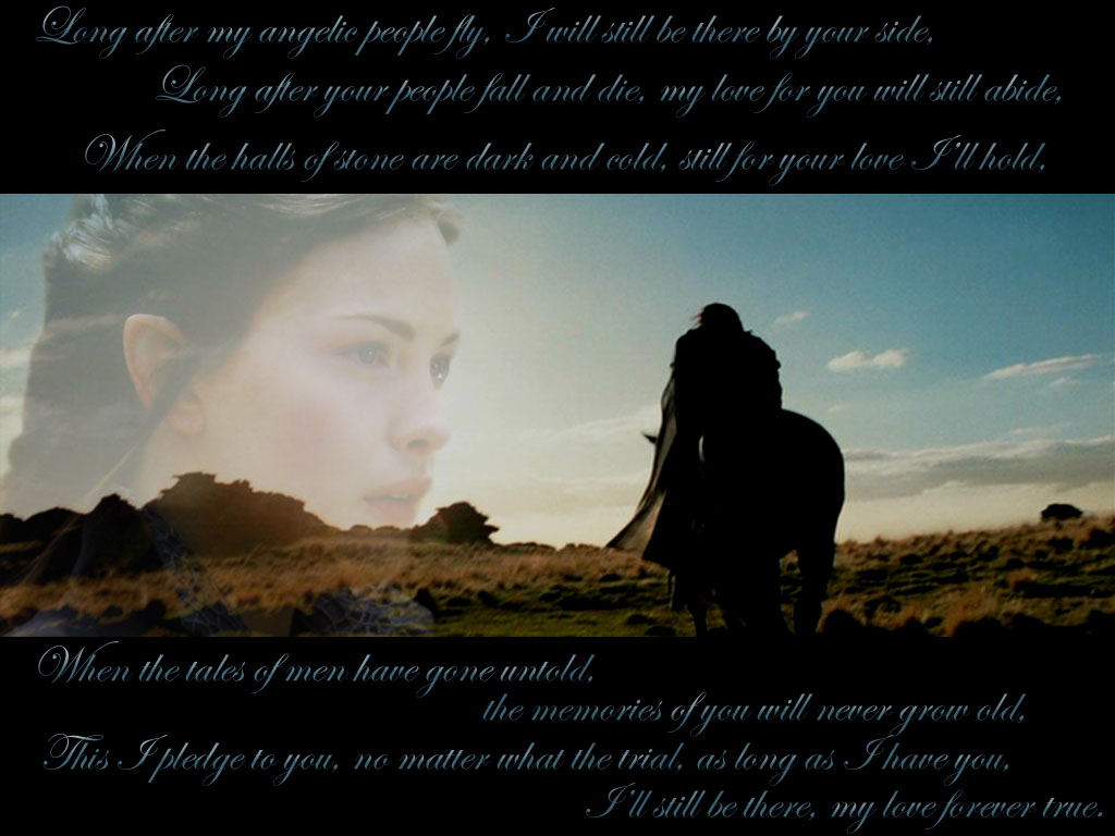 Wallpaper Desktop Lord Of The Rings Arwen Aragorn