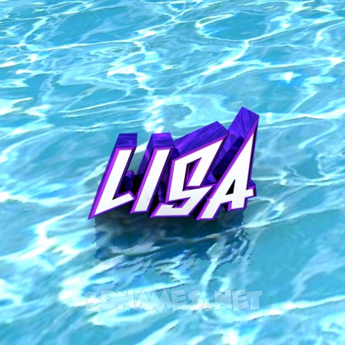 Preview of Water for name lisa 500x500
