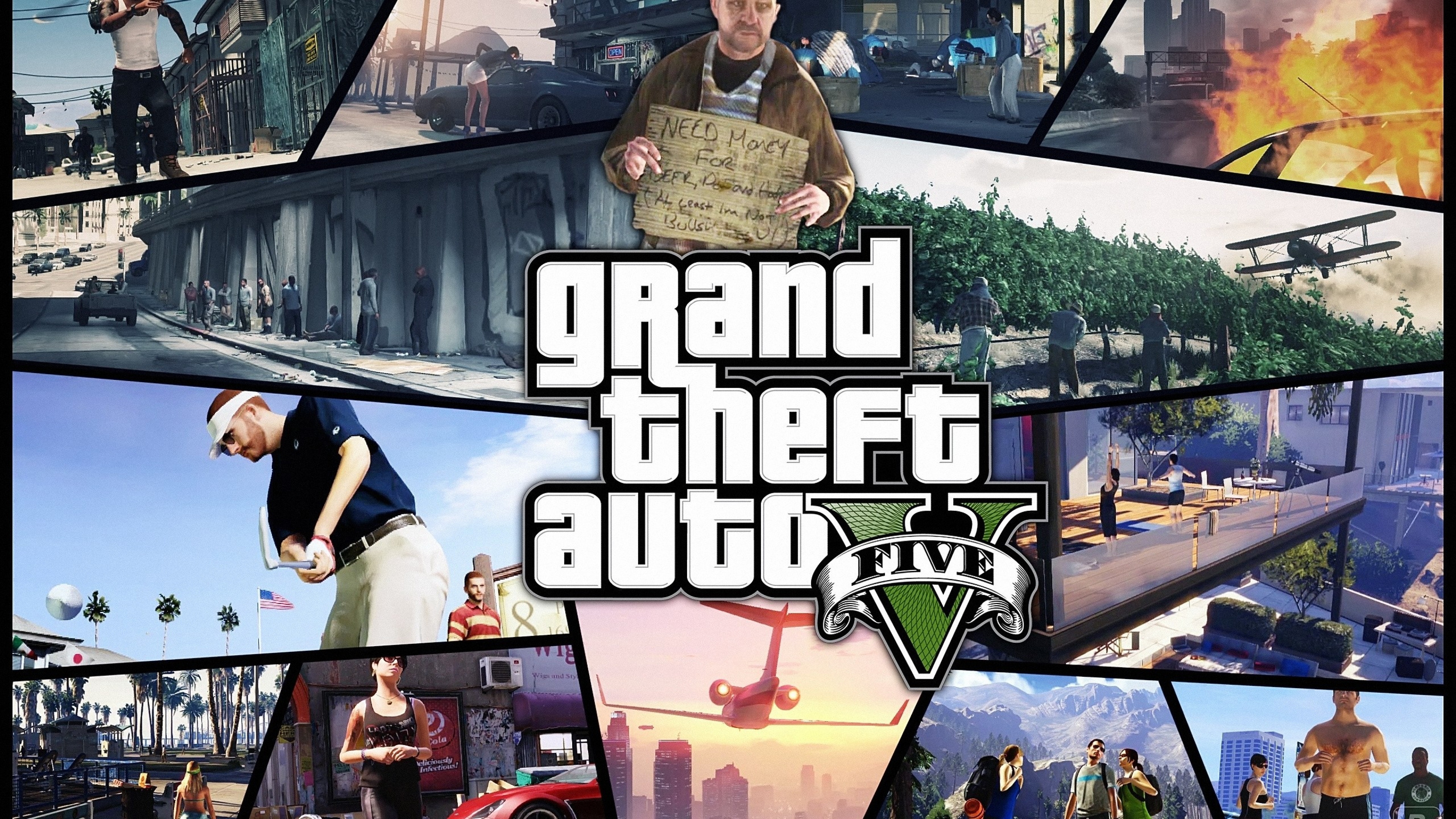 Gta Grand Theft Auto Photos Shots Game Wallpaper Background 4k