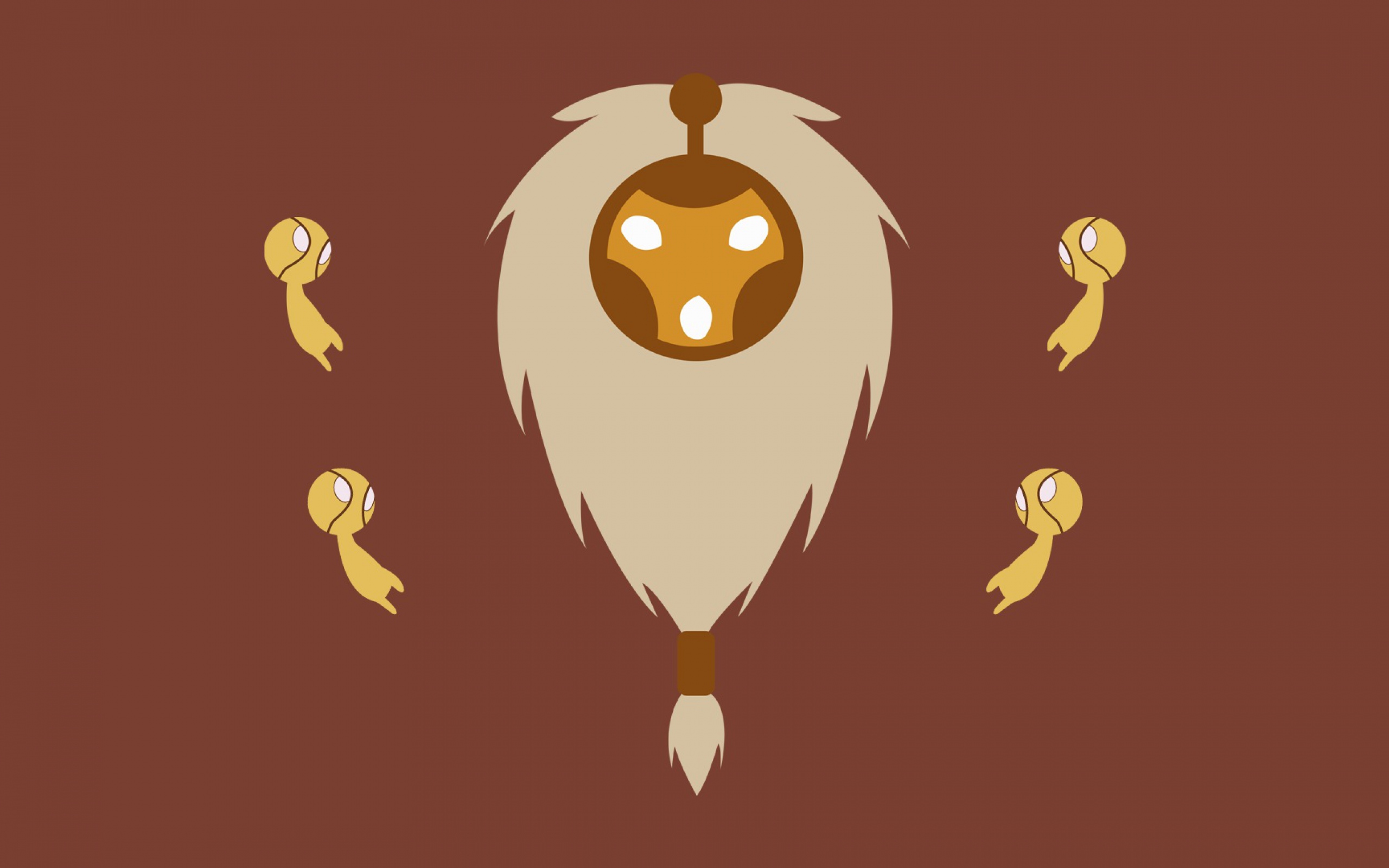 HD Background League Of Legends Game Minimalism Brown Wallpaper