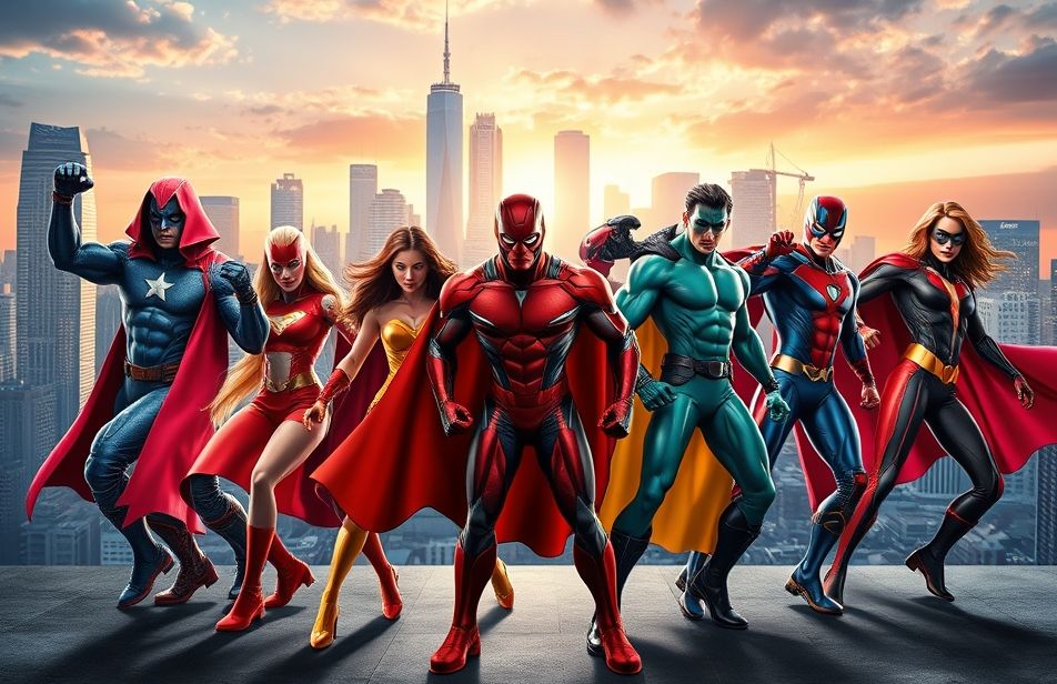 3d Super Heroes Wallpaper
