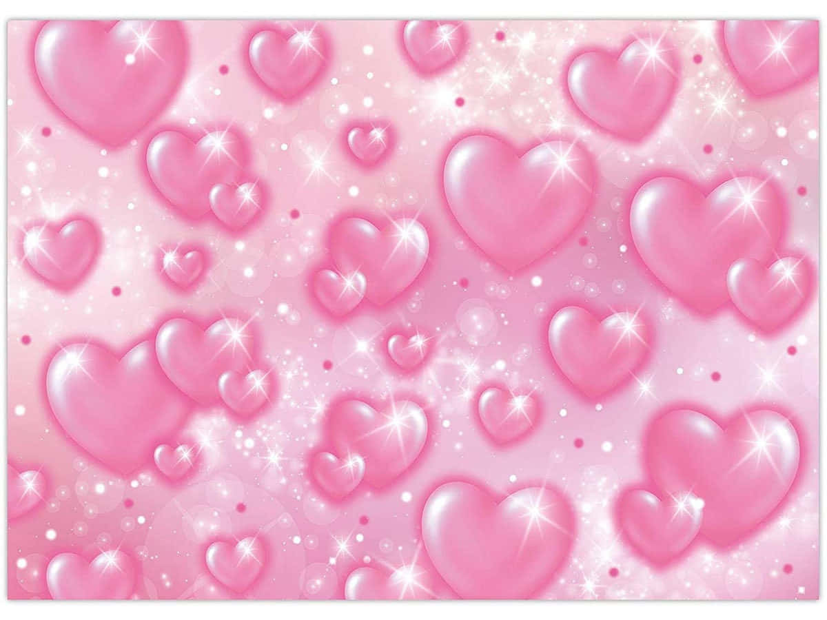 Pink Heart Background S Wallpaper