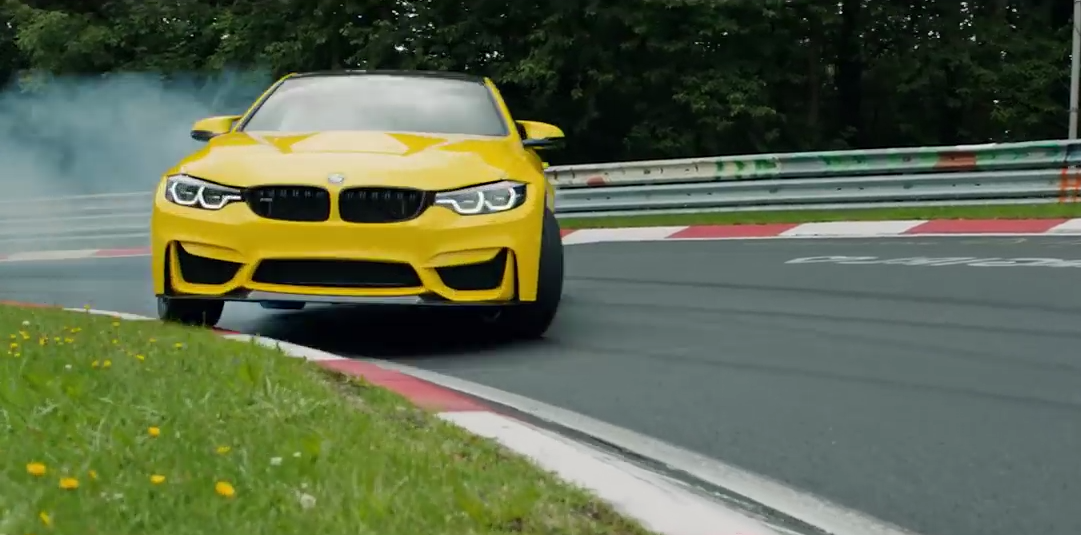 New Pennzoil Film Sees Yellow Bmw M4 Cs Drifting The Nurburgring