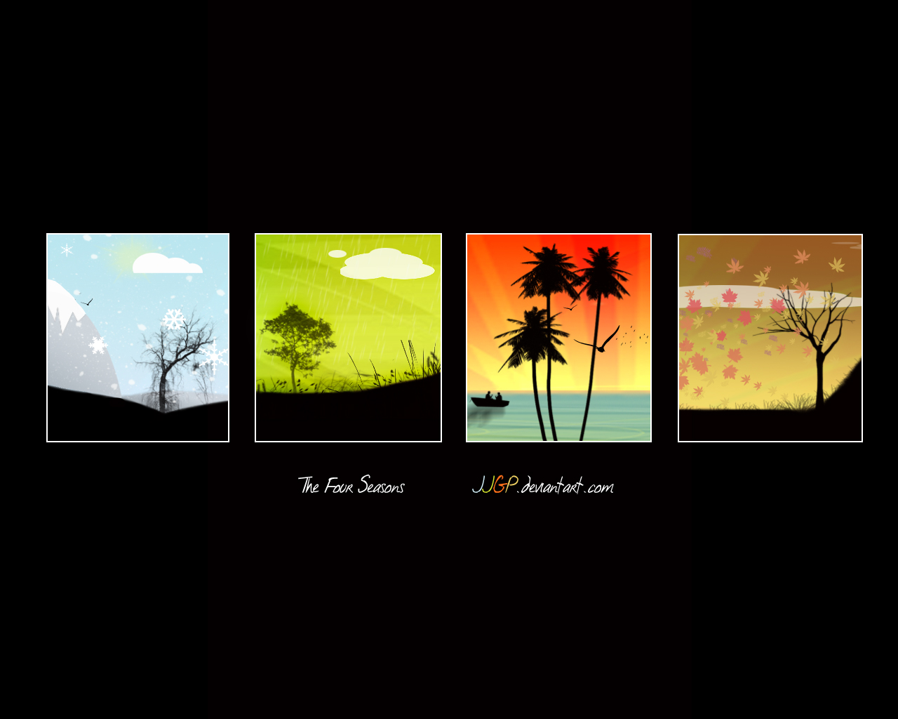 Four Season Change Desktop Wallpaper Selections