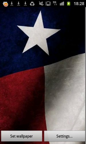 Texas State Flag Live Wallpaper   Amazon Mobile Analytics and App