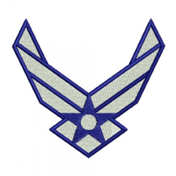 US AIR FORCE USAF logo 3 Embroidery Design