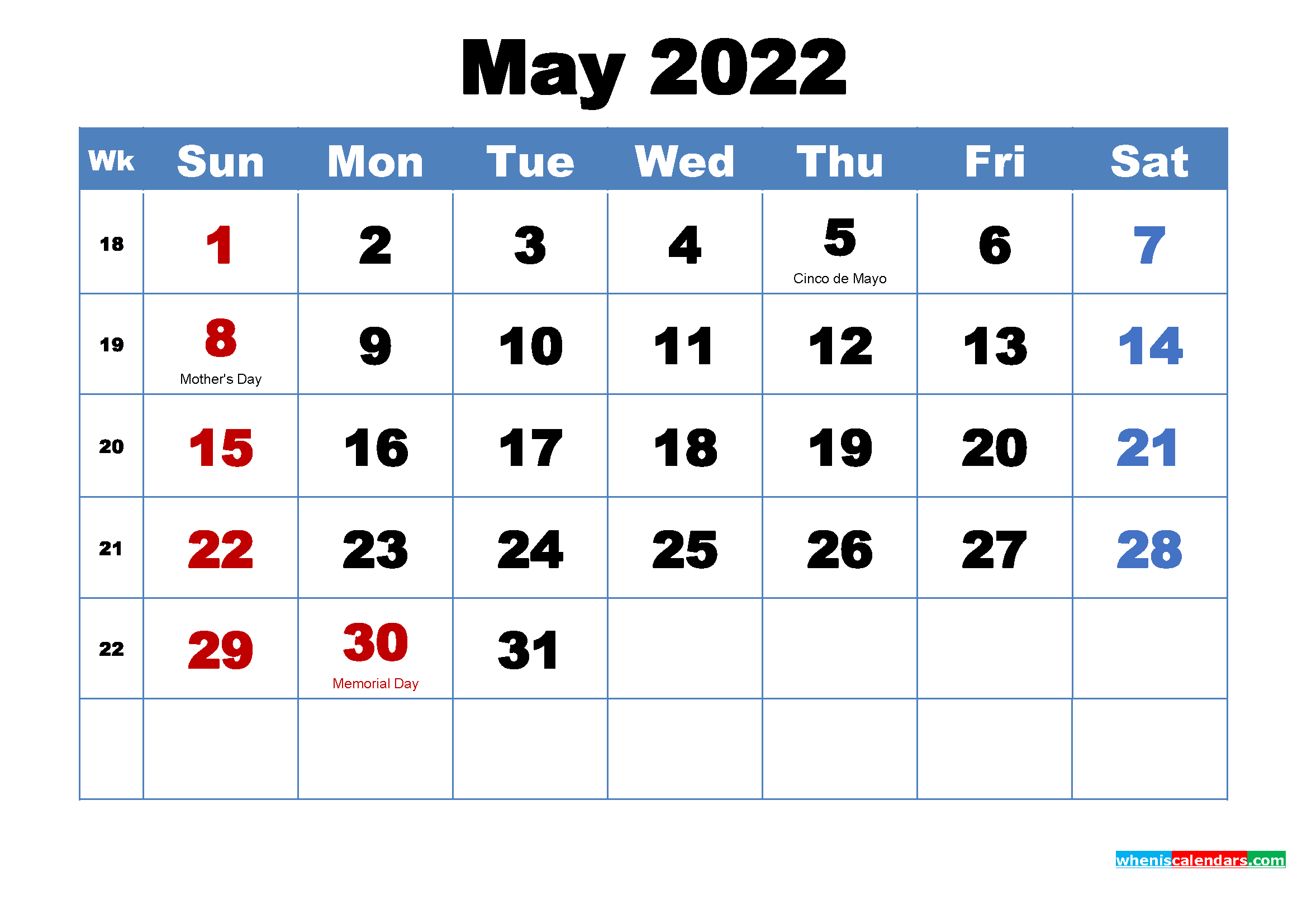 May 2022 Calendar Wallpaper Download 2339x1654
