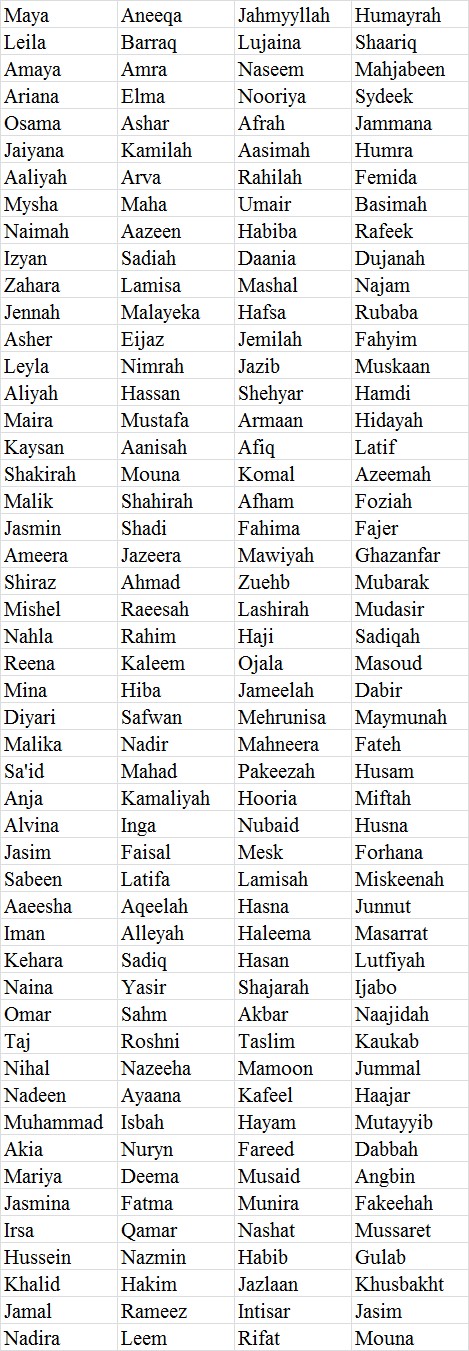 Islamic Baby Girls Names List   Wallpaper hd
