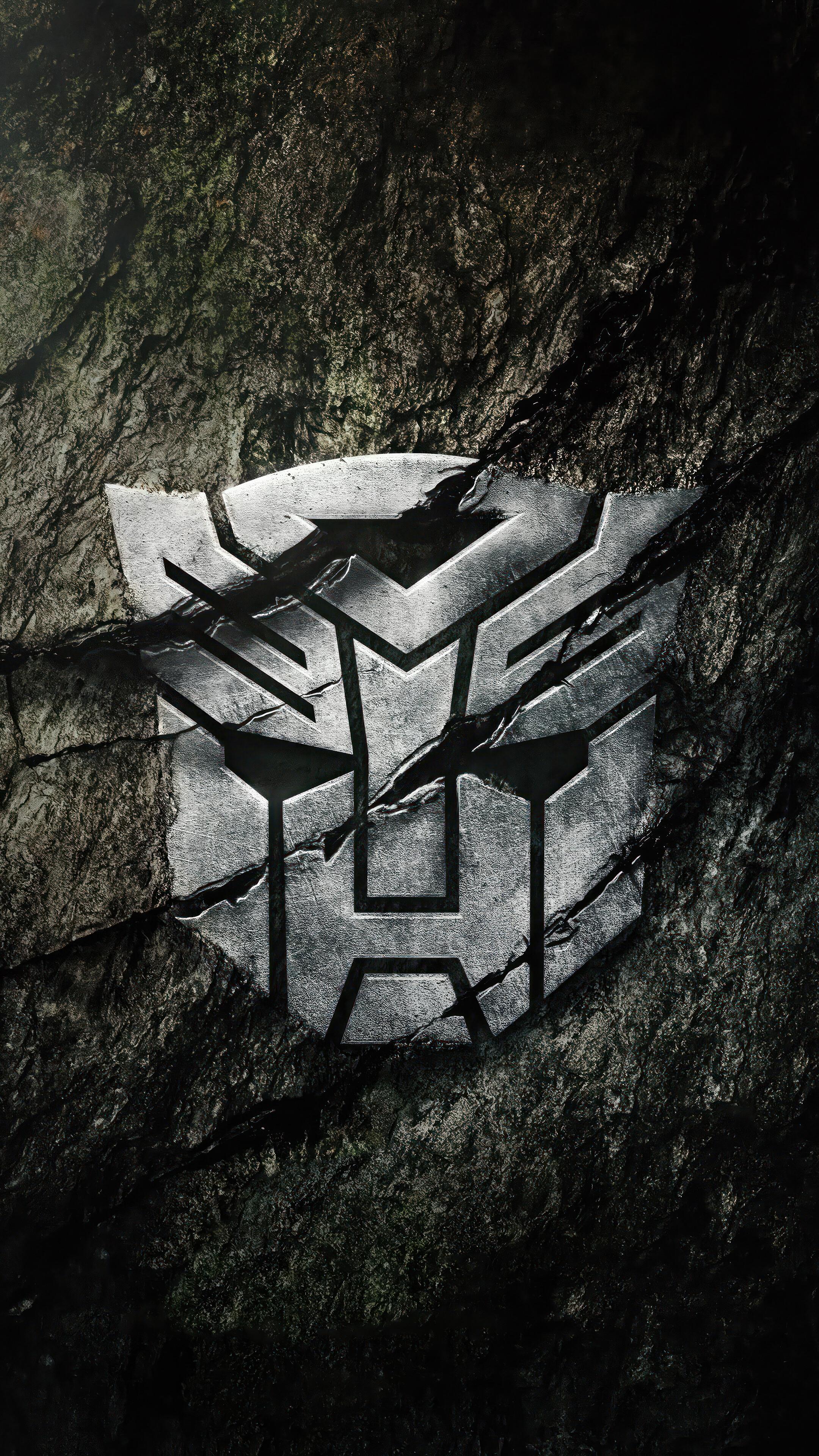 Transformers Rise Of The Beasts Movie Logo 4k Wallpaper iPhone HD