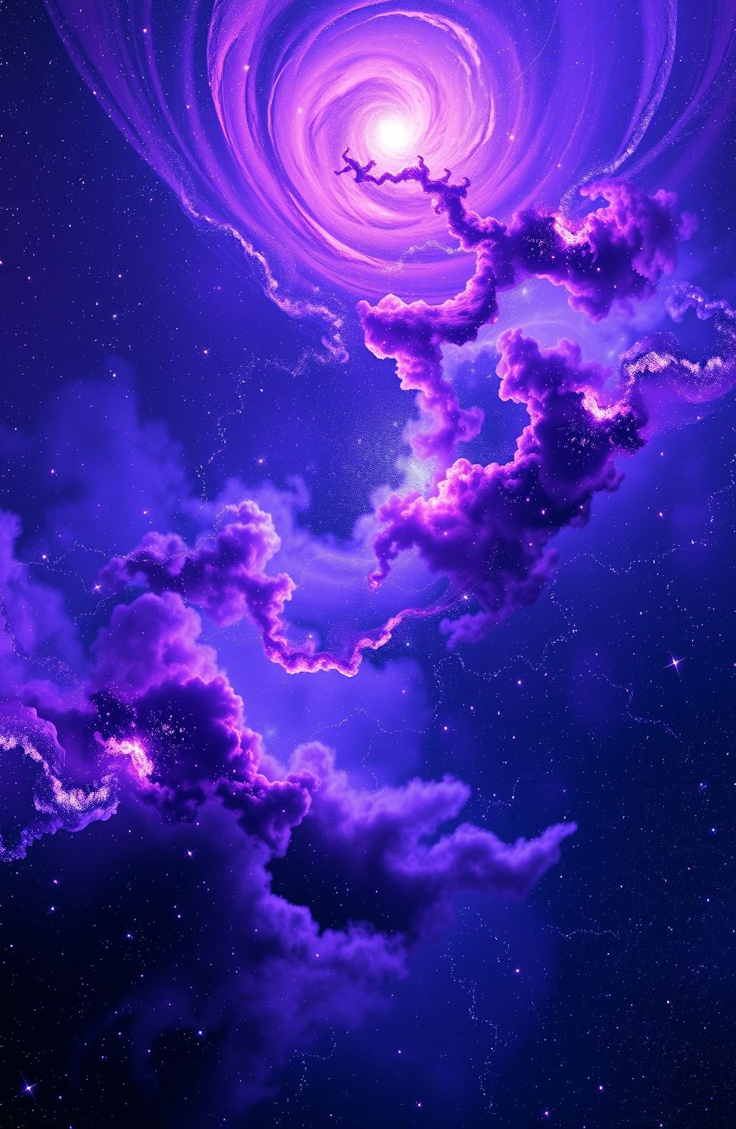 Purple And Blue Galaxy Wallpaper