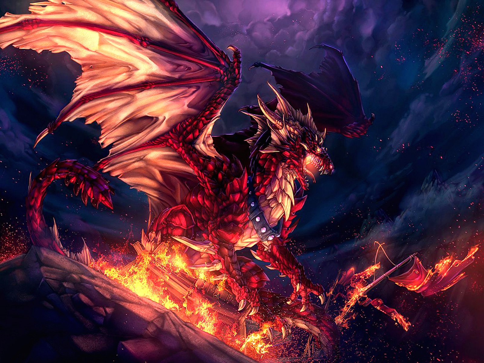 Wallpaper Red Dragon