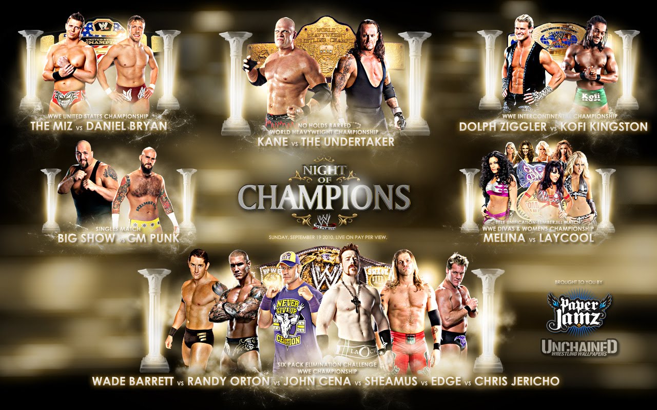 Wwe In Your Corner Night Of Champions Match Card