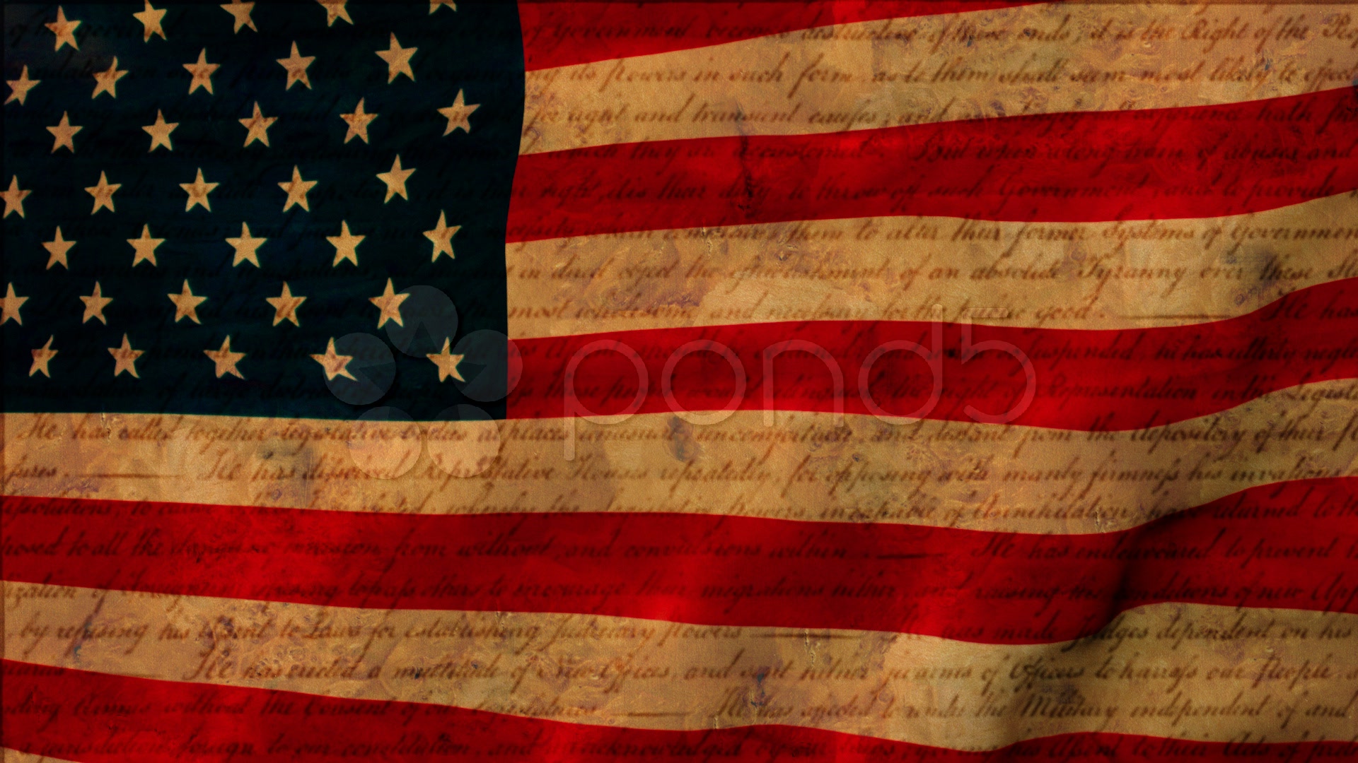 Antique American Flag Wallpaper