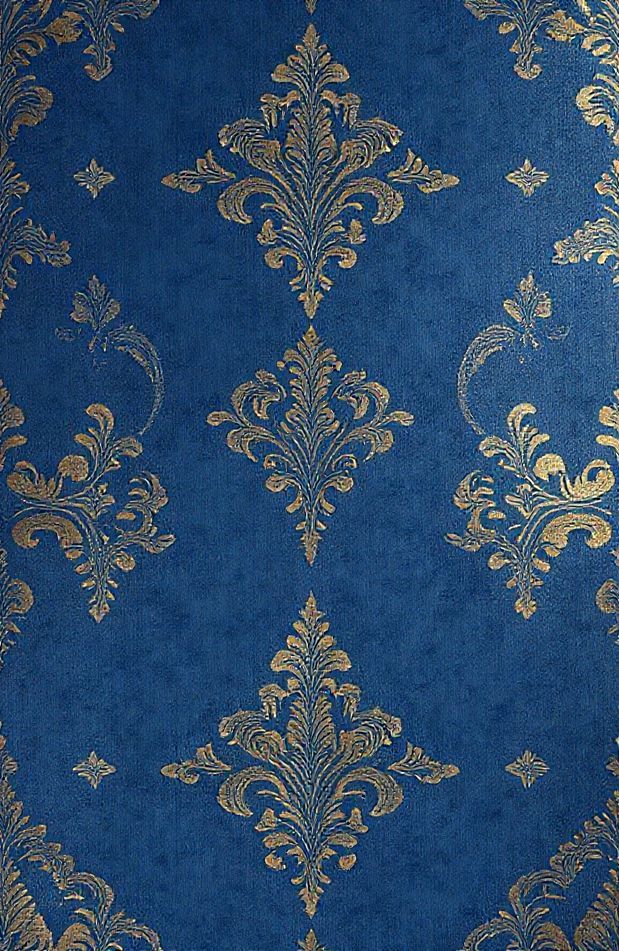 Royal Blue And Gold Wallpaper