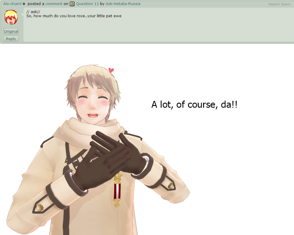 Question 14 by Ask Hetalia Russia on