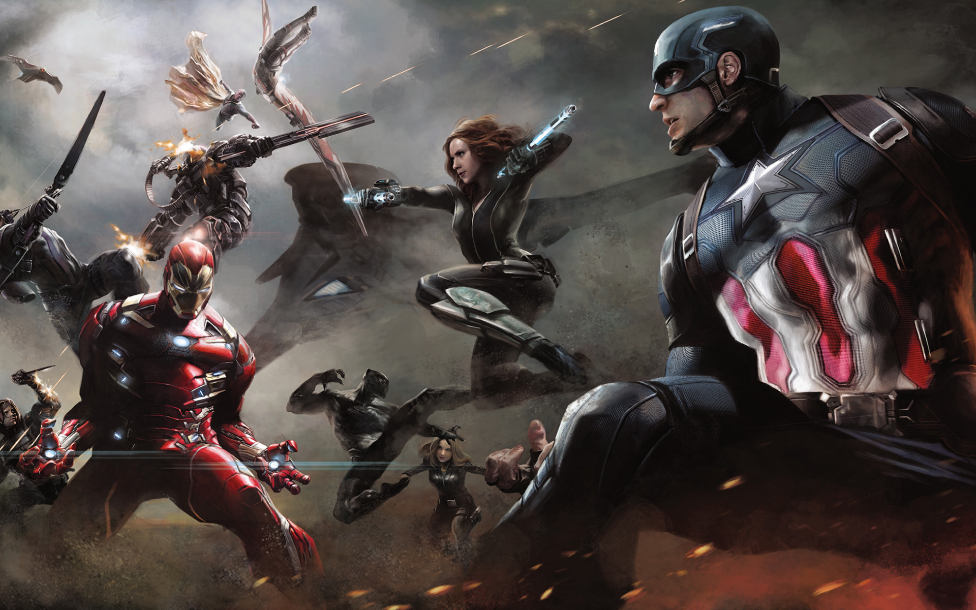 Artwork Captain America Civil War HD Wallpaper IHD