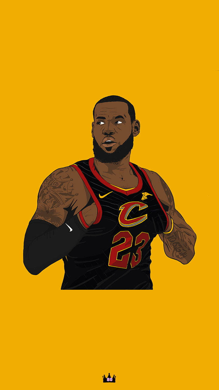 Lebron James In Action Wallpaper