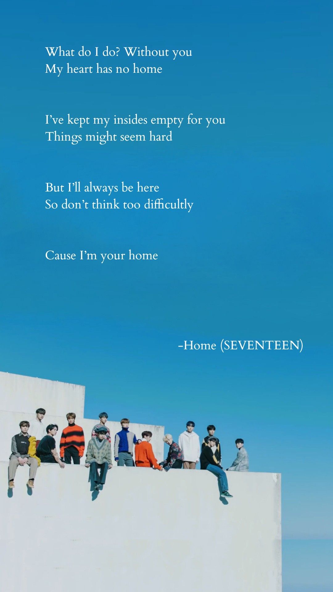 Home Seventeen Lirik Lagu Kutipan