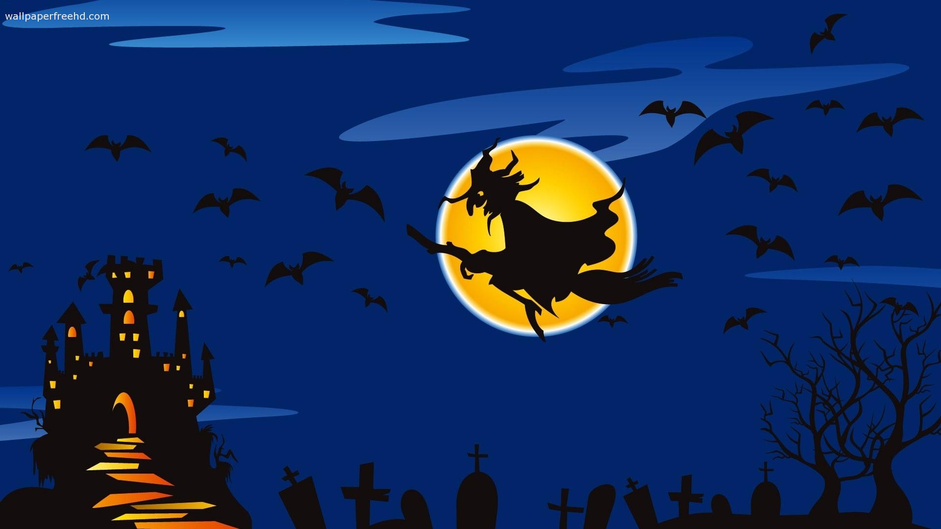 Home Holidays Halloween Halloween Witch Wallpaper Desktop