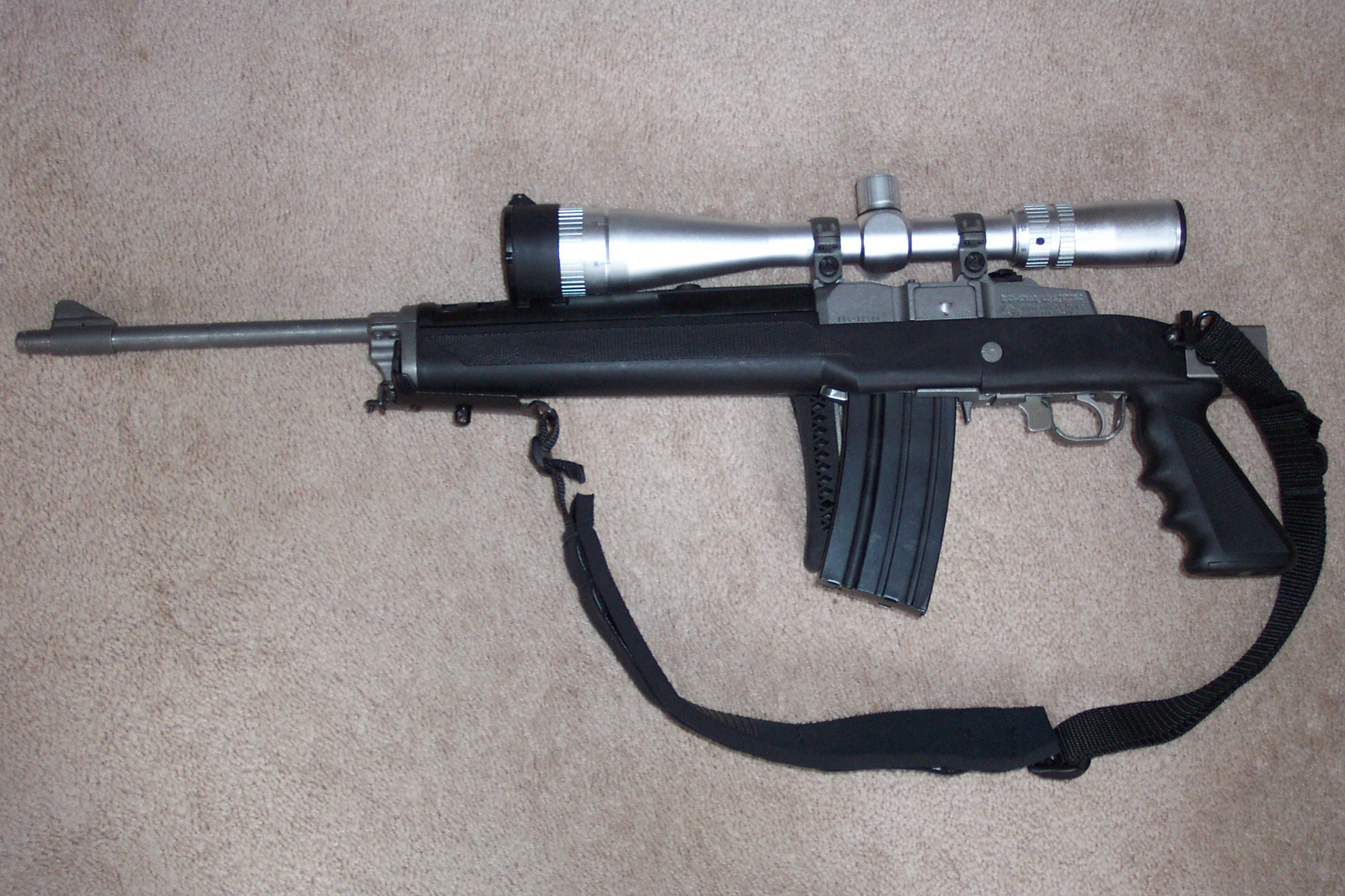 MINI 14 assault rifle weapon gun military mini 4 JPG wallpaper
