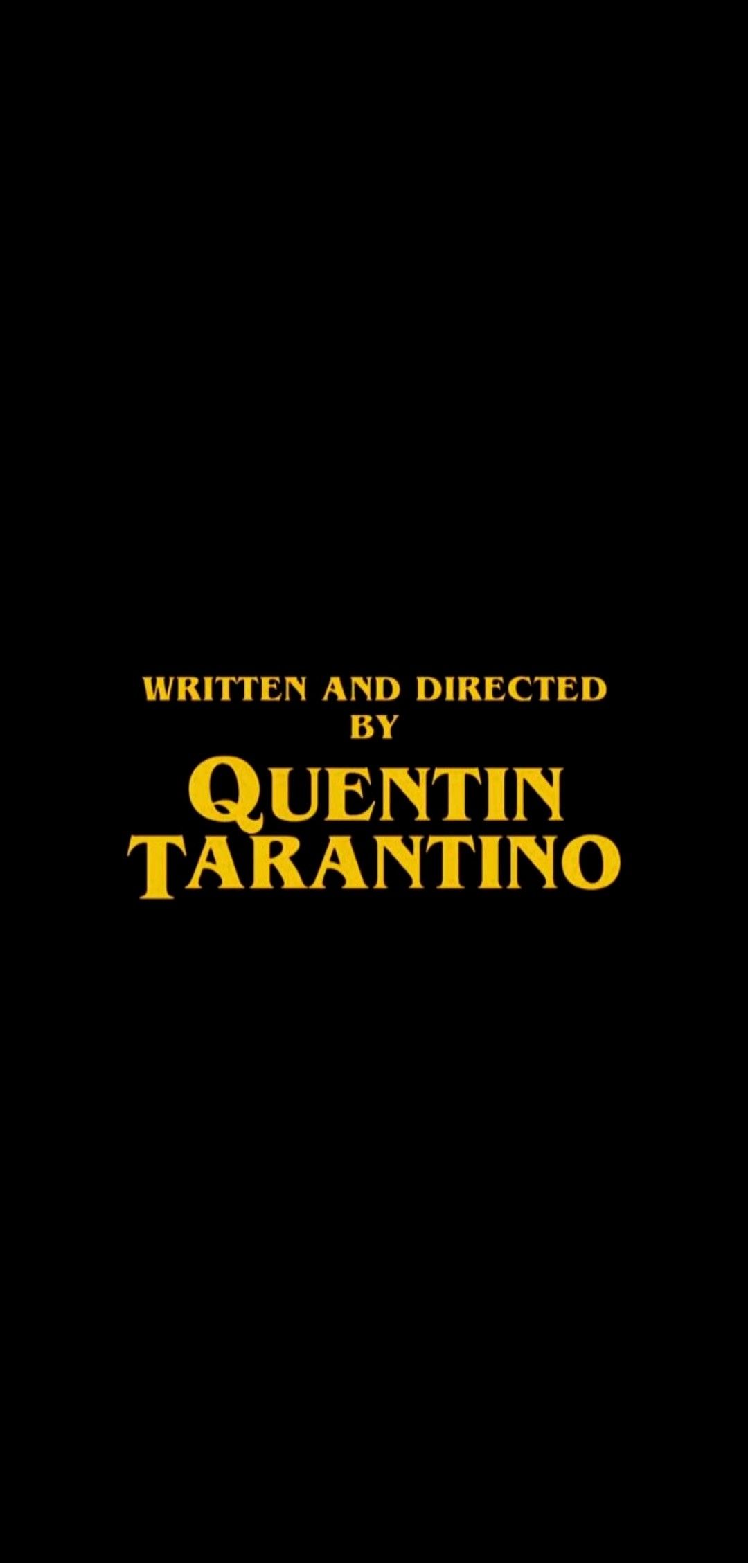 Quentin Tarantino Written And Directed By